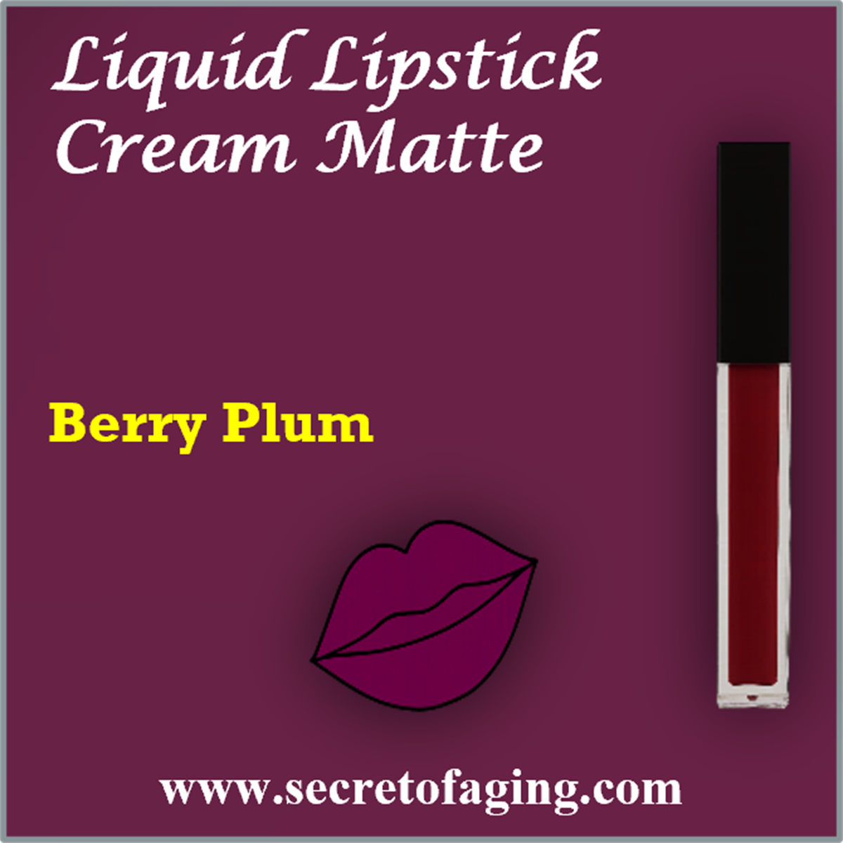 Berry Plum Liquid Lipstick Cream Matte