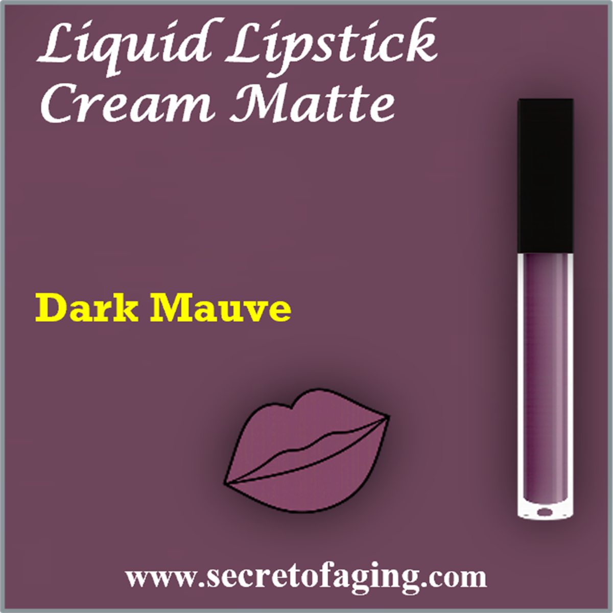 Dark Mauve Liquid Lipstick Cream Matte