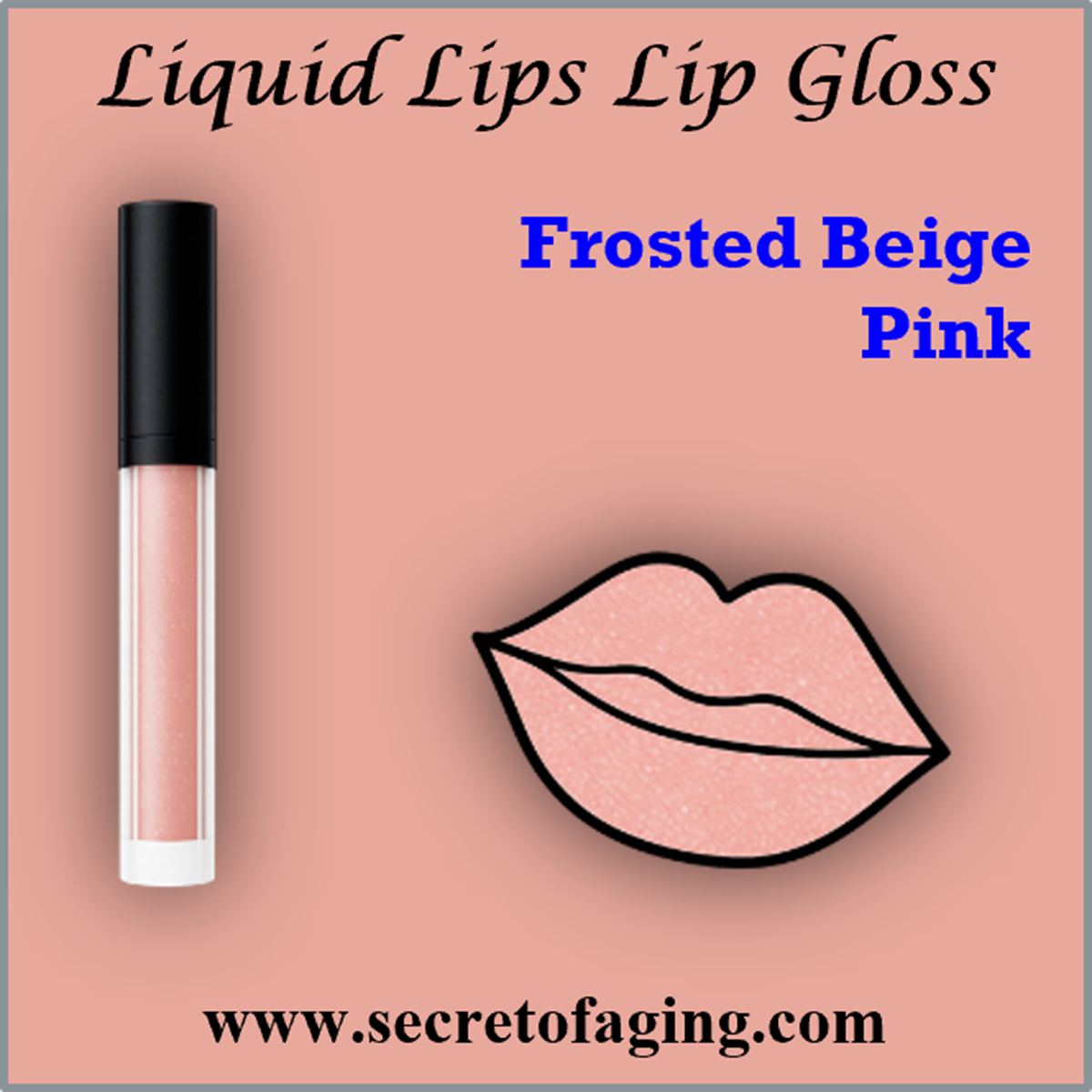 Frosted Beige Pink Liquid Lips Lip Gloss