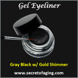 Gray Black with Gold Shimmer