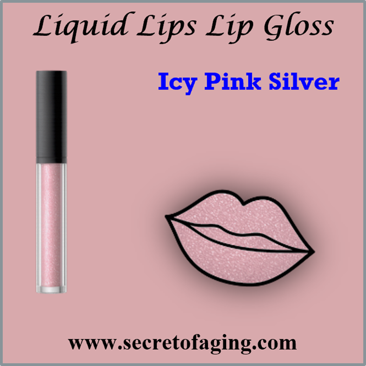 Icy Pink Silver Liquid Lips Lip Gloss