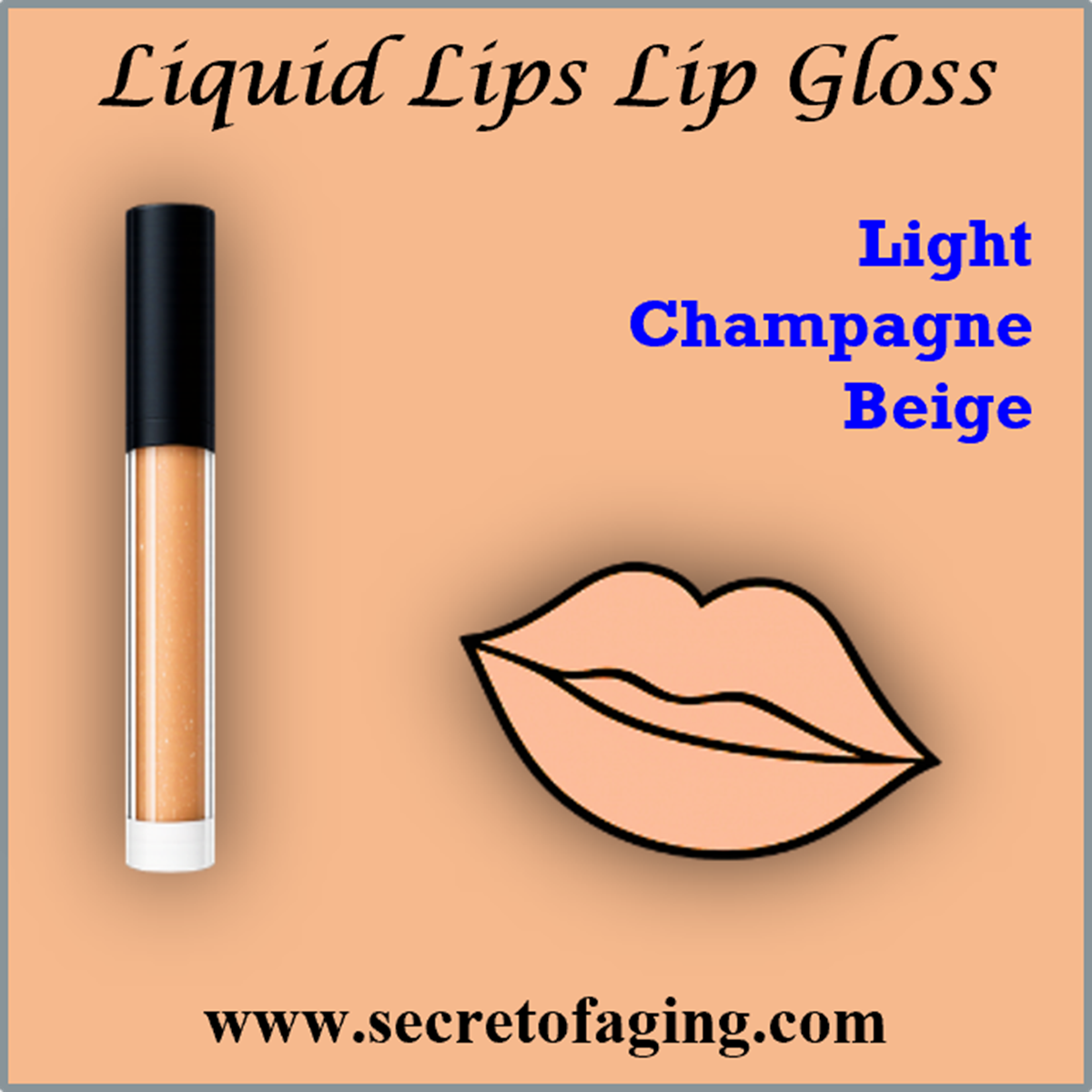 Light Champagne Beige Liquid Lips Lip Gloss