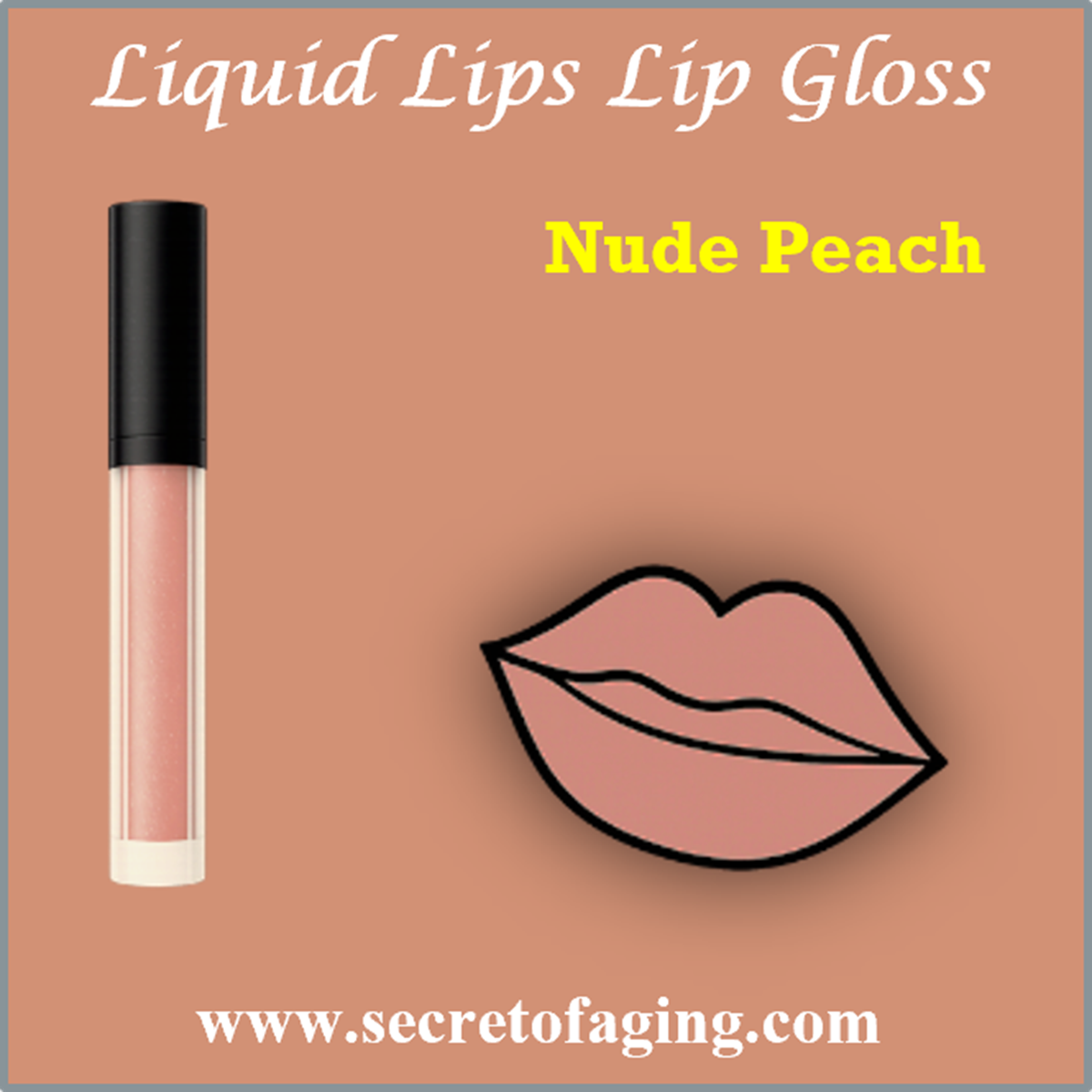 Nude Peach Liquid Lips Lip Gloss