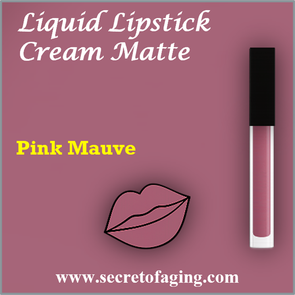 Pink Mauve Liquid Lipstick Cream Matte