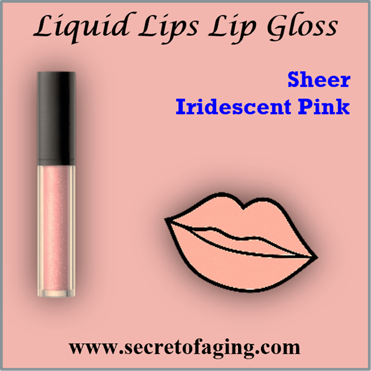 Sheer Iridescent Pink Liquid Lips Lip Gloss