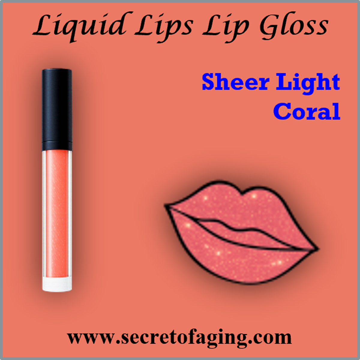 Sheer Light Coral Liquid Lips Lip Gloss