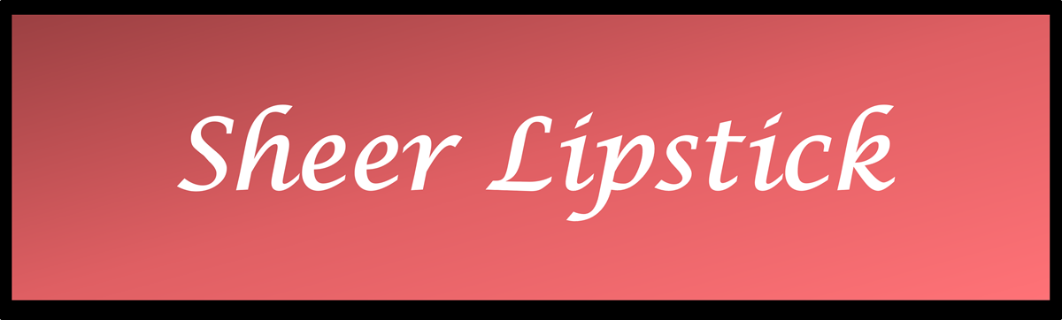 Sheer Lipstick by Secret of Aging