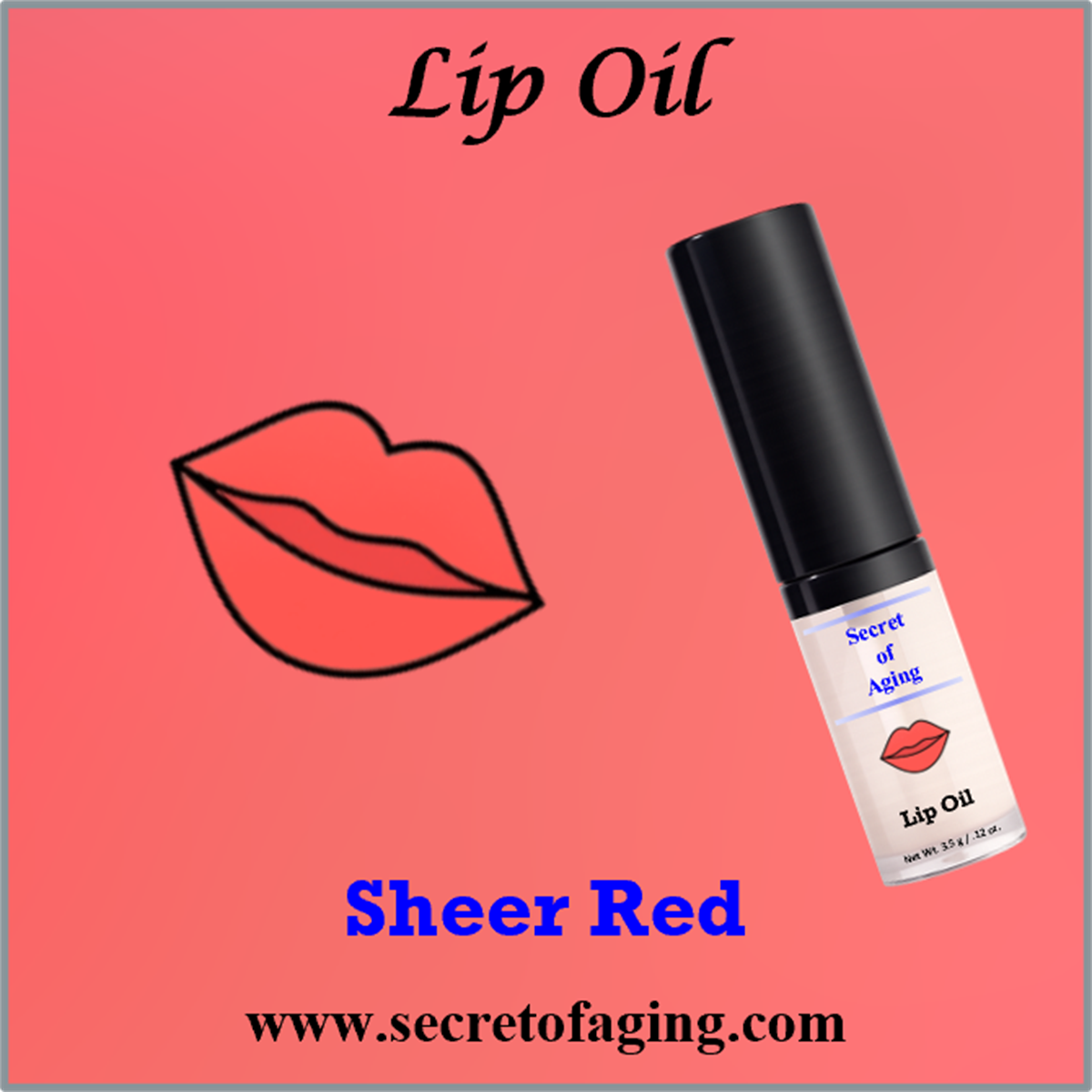 Sheer Red Lip Oil