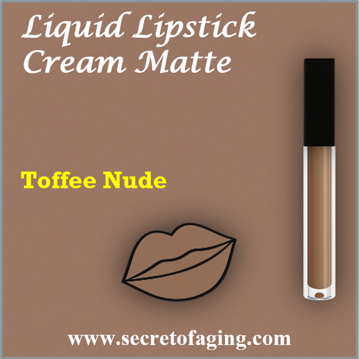 Toffee Nude Liquid Lipstick Cream Matte
