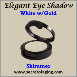 White with Gold Shimmer