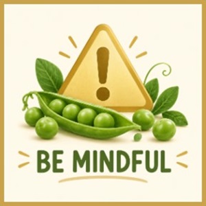 Be Mindful Eating Peas by Secret of Aging